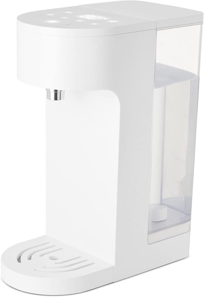 Direct Heet Water Dispenser - Waterwarmer - Dranken Bereiden - Instelbare Temperatuur - 4 Liter - Wit