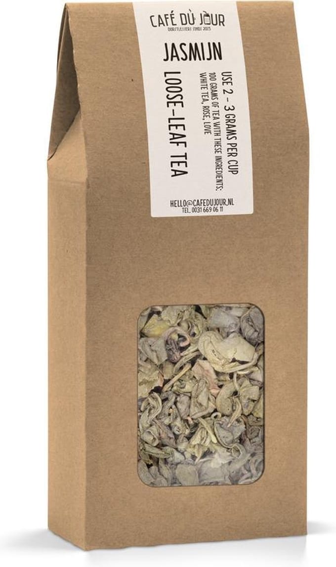 Jasmijn - groene thee 100 gram - Café du Jour losse thee