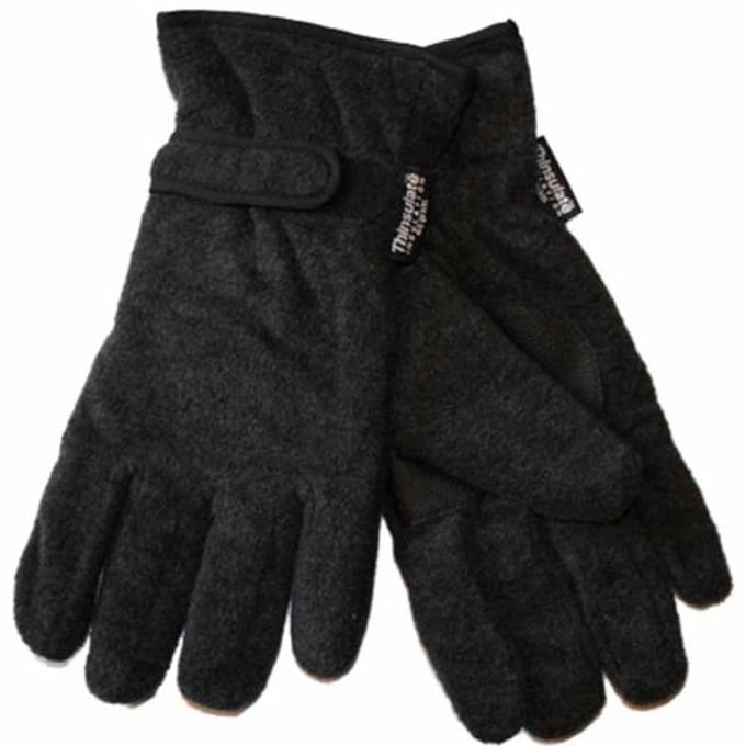 Thermische Thinsulate Fleece Warme Winterhandschoenen - Zwart - L