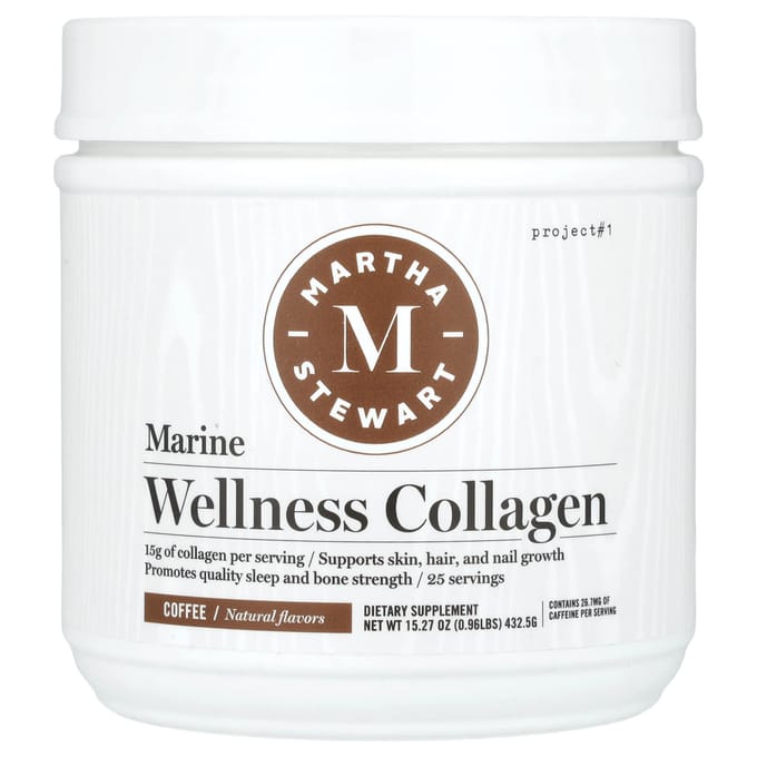 Martha Stewart Wellness, Collagène Marin Bien-Être, Café, 432,5 g (15.27 oz)