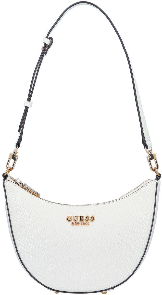 GUESS Schoudertas Fedana Mini Top Zip Shoulder Bag Cream White Wit