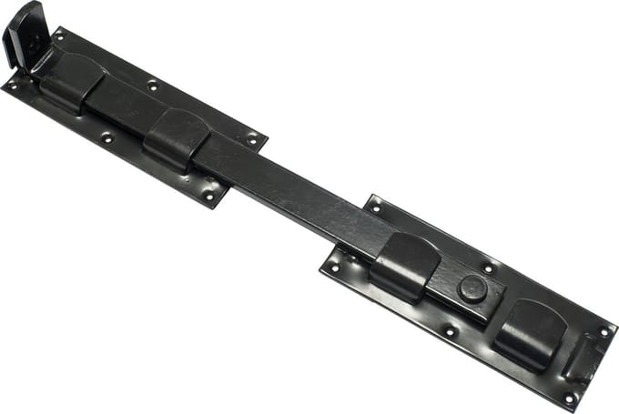 Wovar Overslaggrendel Zwart 430 mm | Per Stuk