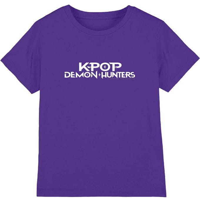 K-Pop Demon Hunters Kinderen/Kinderen Logo T-shirt (Paars)