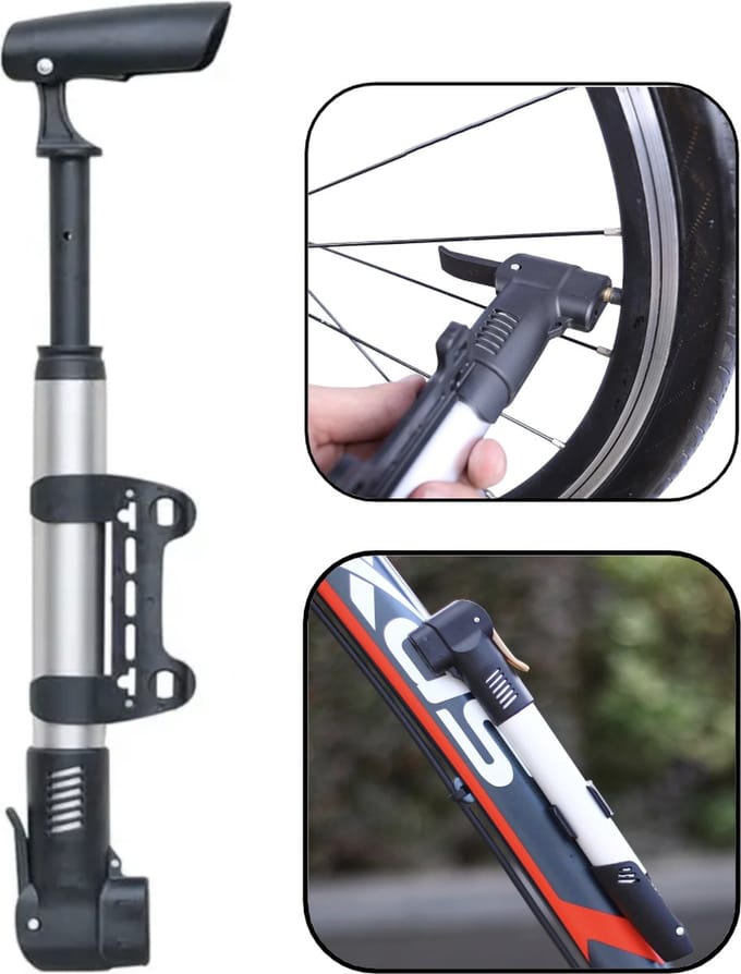 PD® - Fietspomp - voetbalpomp - Ballenpomp - luchtpomp - Mini - Universeel