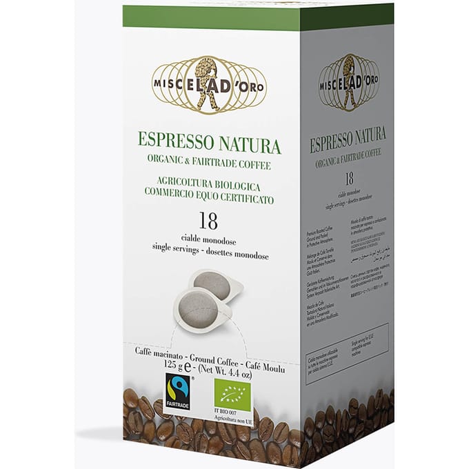 Miscela D'Oro Bio Espresso Natura 18 E.S.E. pods