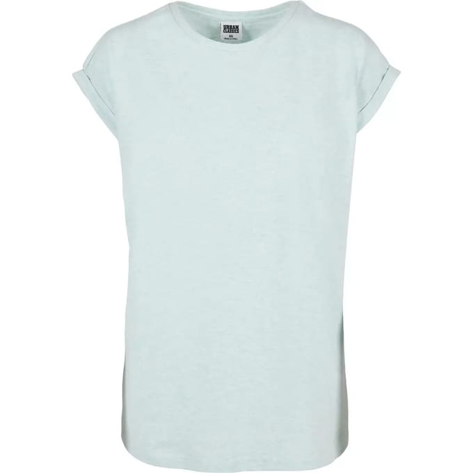 Dames-T-shirt Urban Classics color melange extended shoulder-grandes tailles