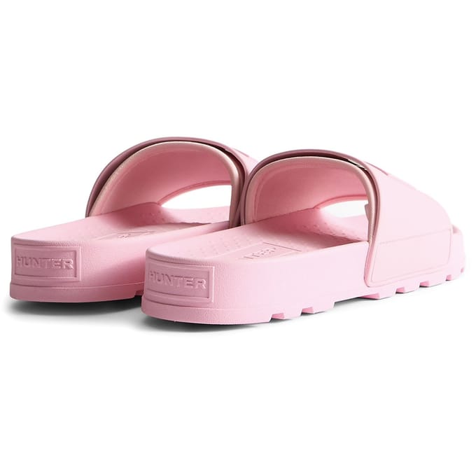 Hunter - Unisex Core Embossed Silicon Logo Slider Parfait Pink - Maat 41