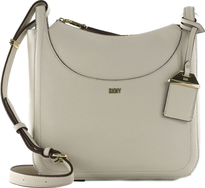 DKNY Schoudertas Barbara Messenger Pebble Lichtgrijs