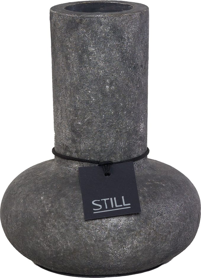 STILL - Low Vase - Earth - Grijs - 25 x 20 cm