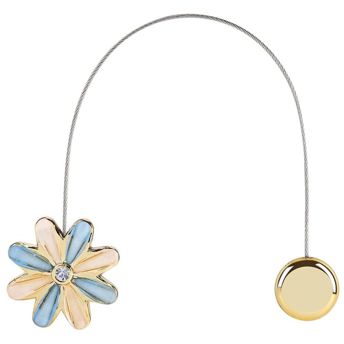 Boucle magnétique en cristal pour rideau de fleurs, accessoire de décoration pour la maison, #1 beige