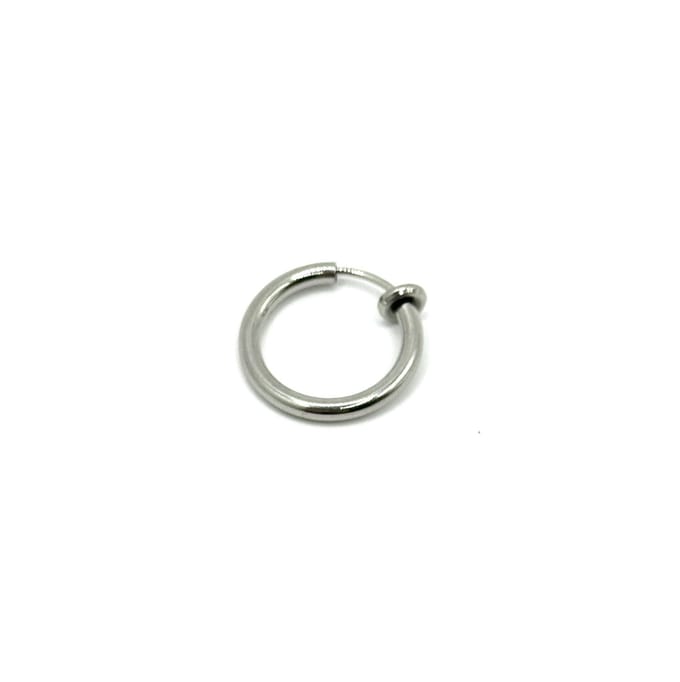Hypify - Fake Piercing - Type 1 - kleur zilver - Nep - RVS - Ring