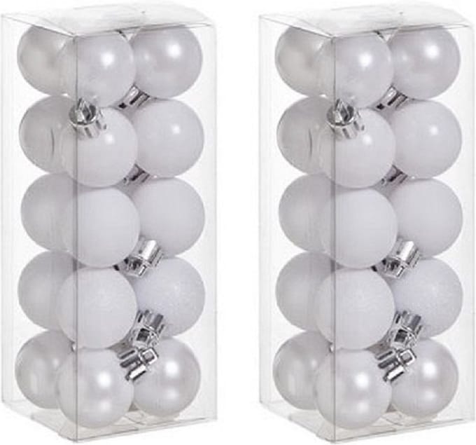 Cosy&Trendy kersballen - 40 stuks - 3cm - kunststof