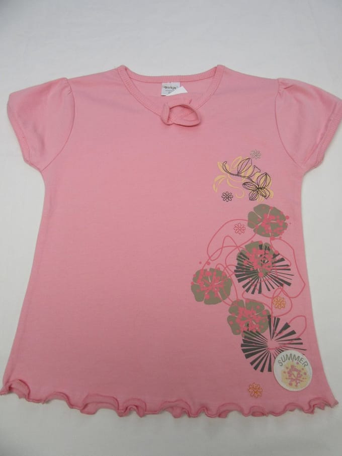 Dirkje , meisje, t-shirt korte mouw , rose , summer  98  - 3 jaar