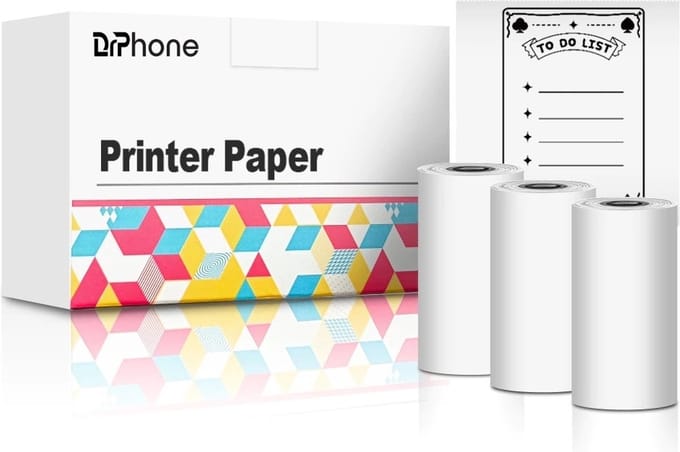 DrPhone Thermisch Papier Voor PIX15/T02/M02X/M02L Multifunctionele Zelfklevende Papierrollen - Wit