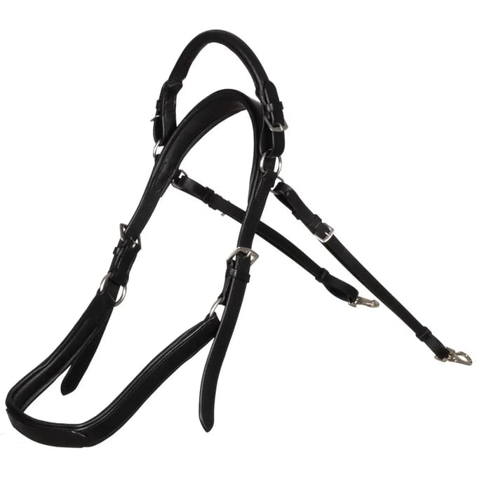 Leren stuk zonder bit voor paard Supreme