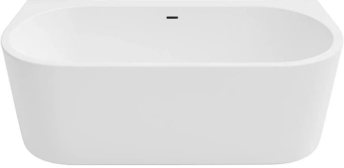 DutchLine Half-vrijstaand Bad - Mat Wit - 1800x800x580