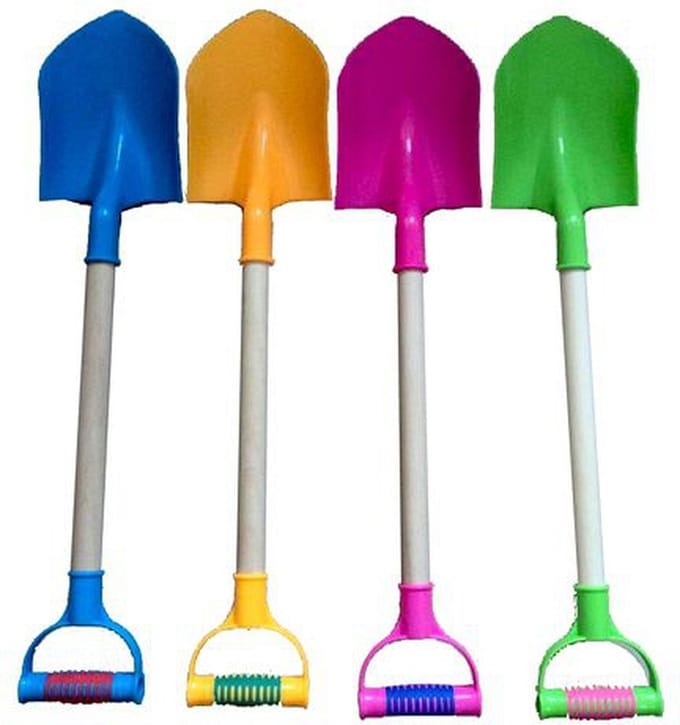 Roze speelgoed schep 55 cm
