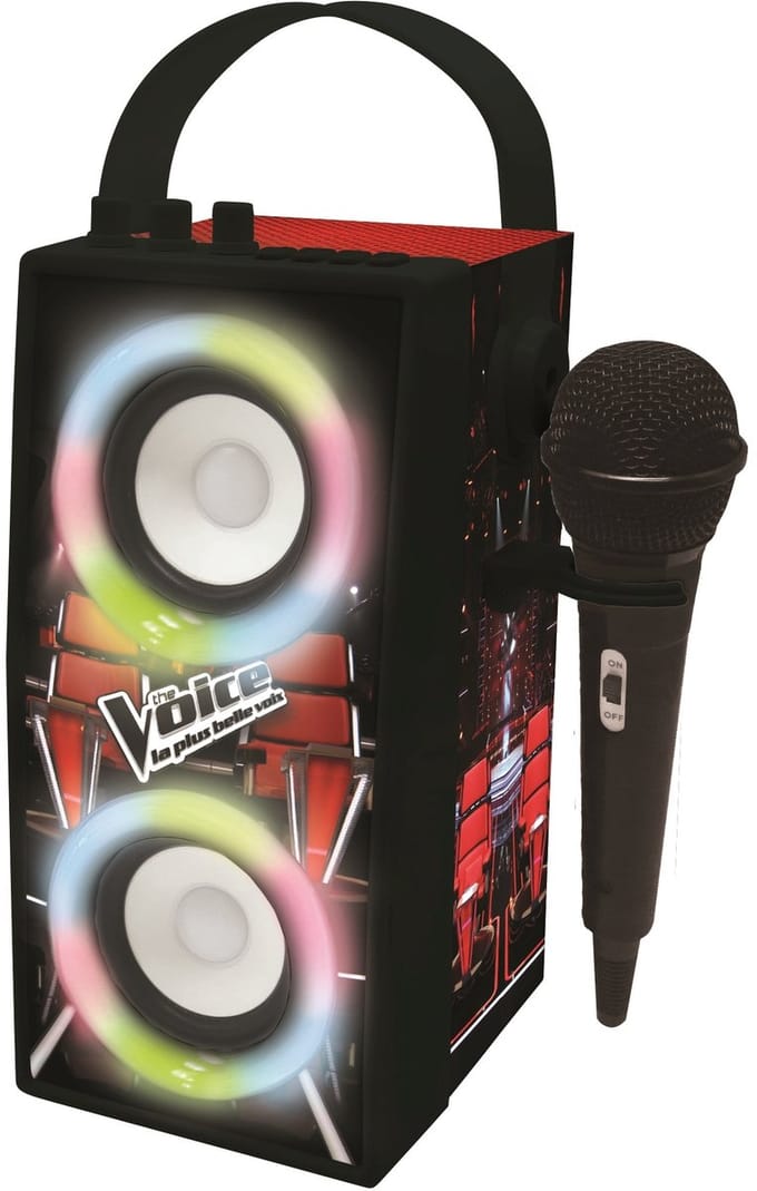 de Voice Trendy Portable Bluetooth® Luidspreker met microfoon en geweldige lichteffecten