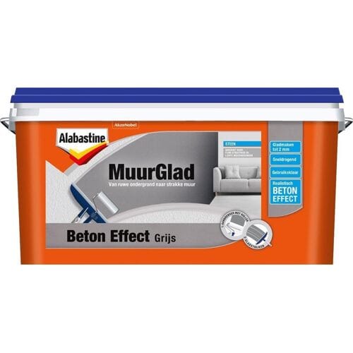 Alabastine Muurdecor Beton effect structuurverf - Industrieel Beton - 5 liter