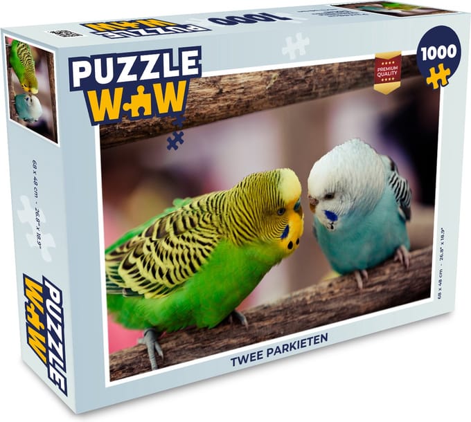 Puzzel Twee parkieten - Legpuzzel - Puzzel 1000 stukjes volwassenen