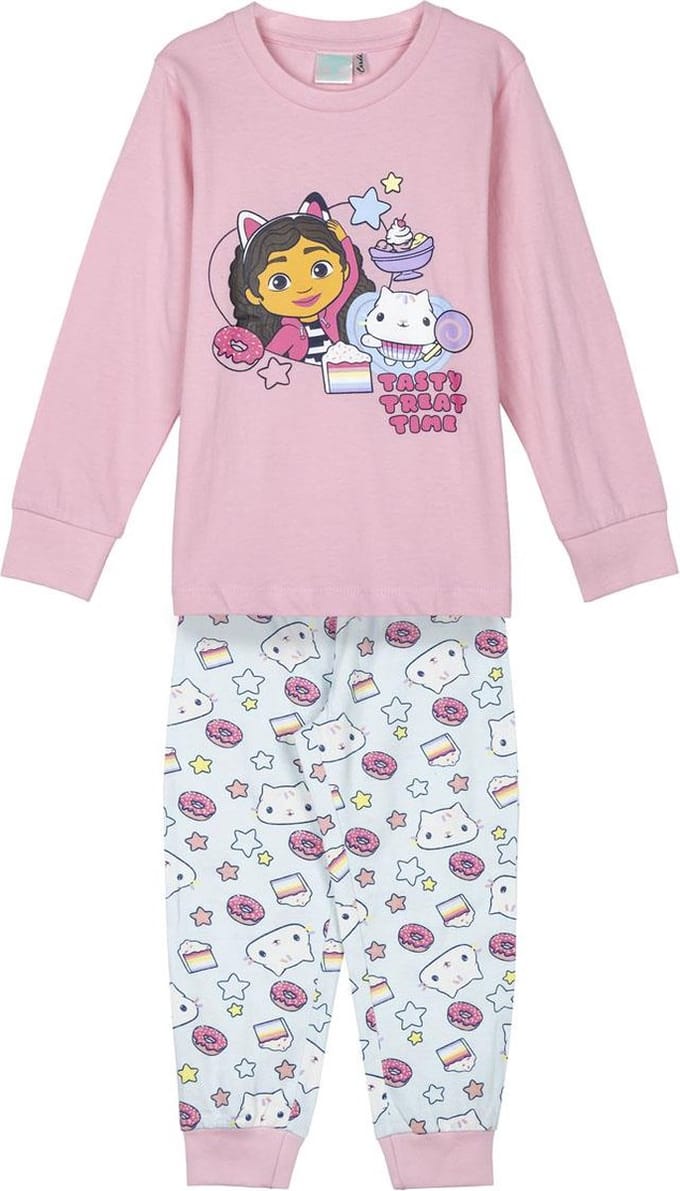 Gabby's Poppenhuis Pyjama Meisjes 100% Katoen Roze