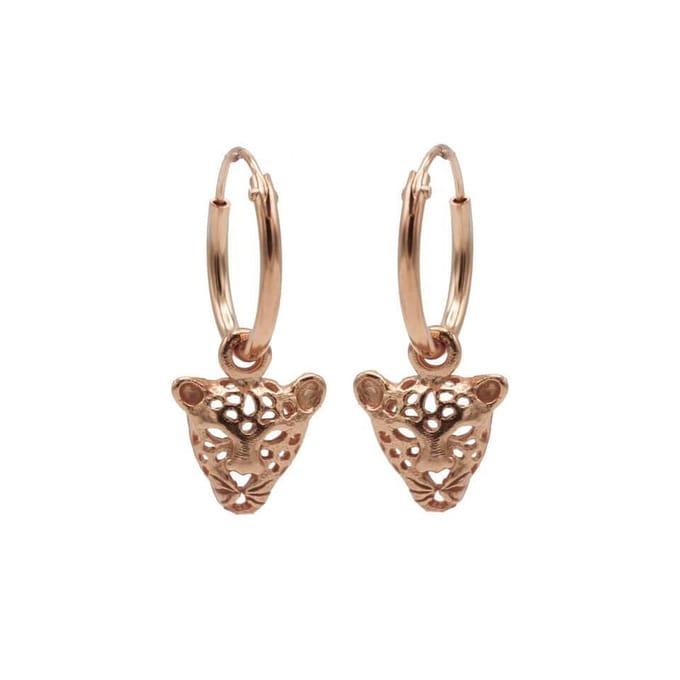 Karma Oorringen Hoops Leopard Rosé
