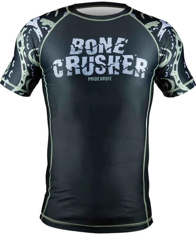 PRiDEorDiE Rash Guard Bone Crusher V.2 Black - L