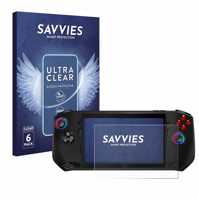 Savvies - Screenprotector voor MSI Claw A1M - Folie Beschermfolie transparant 6 Stuks