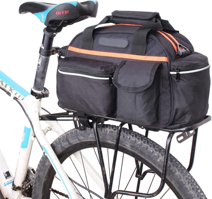 Extra Grote Fietsbagage Tas 14L - Waterafstotende Zadeltas met Schouderriem