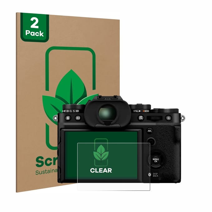 2 Stuks Screenprotector voor Fujifilm X-T5 - Hoogwaardige Beschermfolie transparant