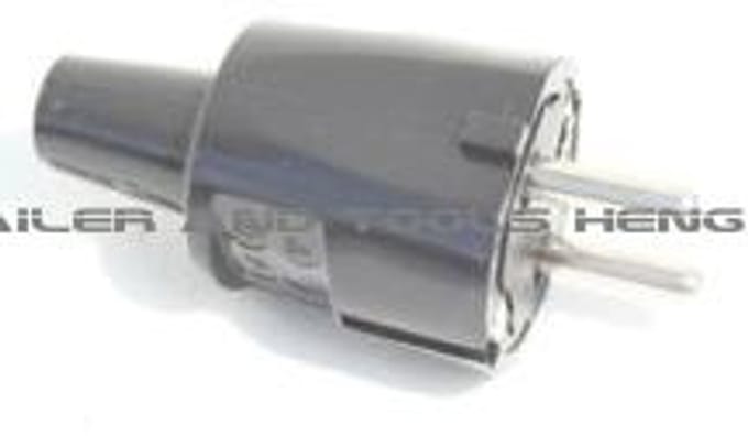 Stekker, zwart PVC + RA, 16 Ampere, 250 Volt