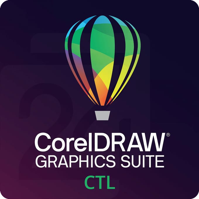 CorelDRAW Graphics Suite CTL WIN/MAC 1 Jaar 1 Gebruiker(s) Nieuwe Aankoop