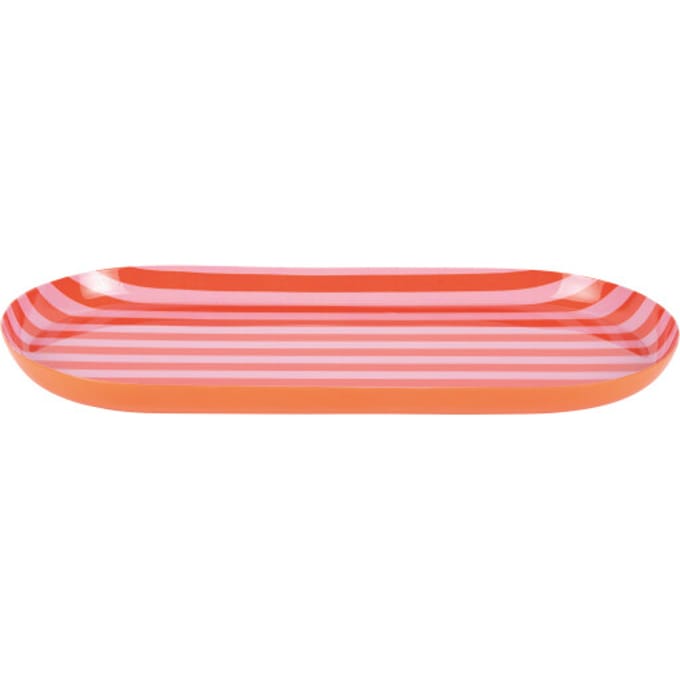 Present Time - Dienblad Animado Oval Large - Oranje - 38x18x2,5 cm