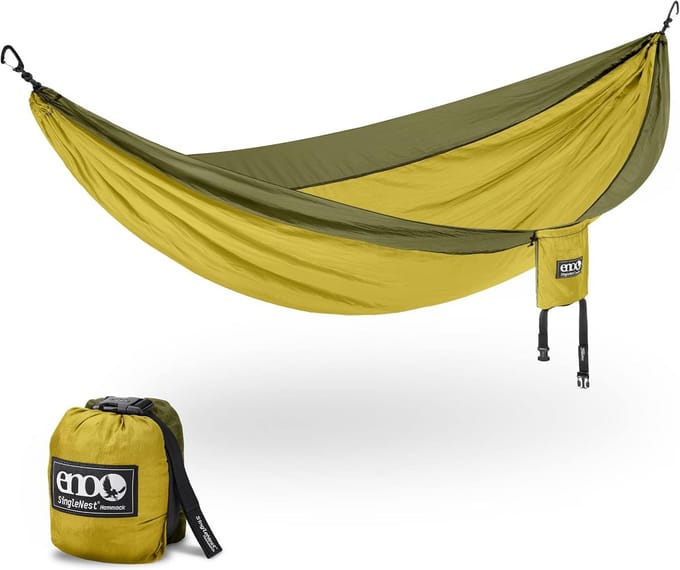 Lichtgewicht Hangmat voor 1 Persoon - Ideaal voor Kamperen, Backpacken en Festivals