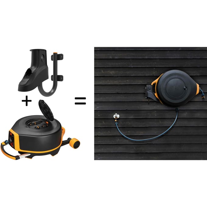 Fiskars slanghaspel xl met wandhouder