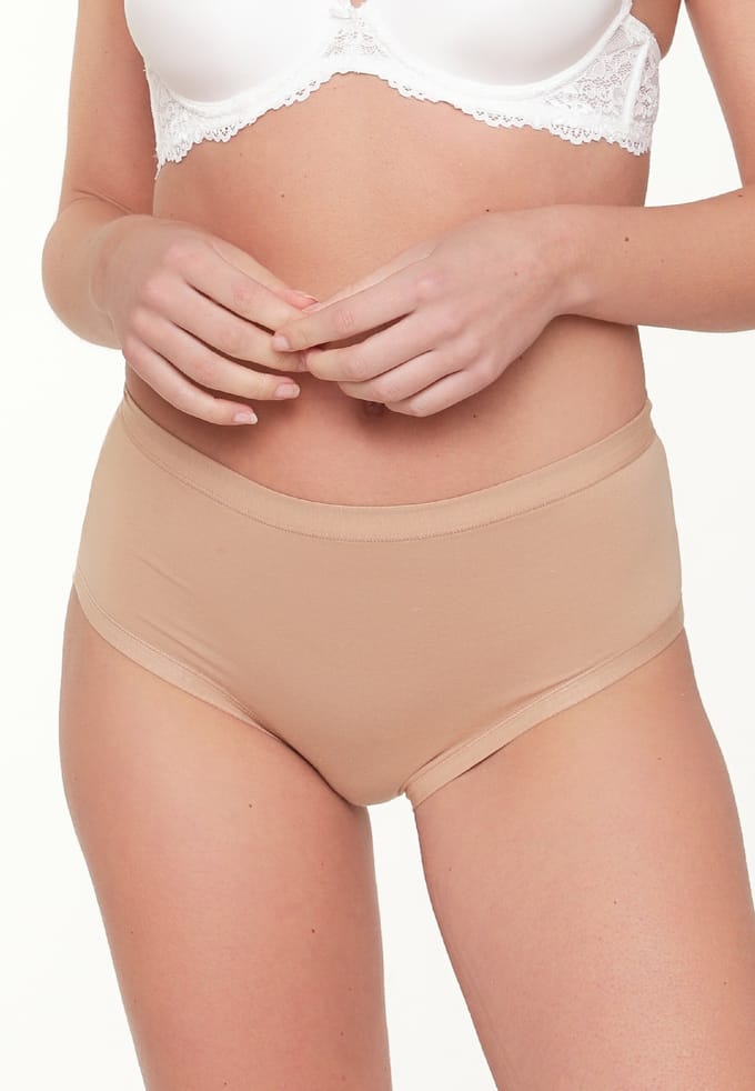 LingaDore - 3-Pack Maxi Slip Blush - maat L - Beige