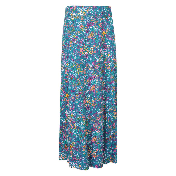 Mountain Warehouse Dames/Dames Shore Floral Jersey Maxi Rok (Donker groenblauw)