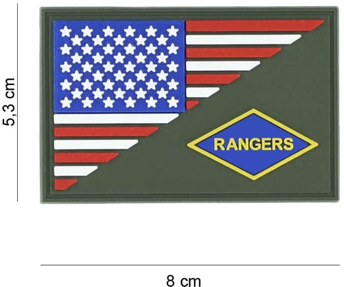Embleem 3D PVC Rangers halve vlag