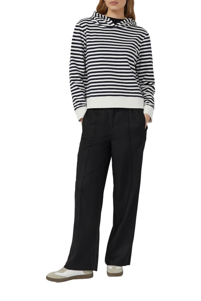 s.Oliver - female - Gestreept sweatshirt van katoenmix met capuchon
