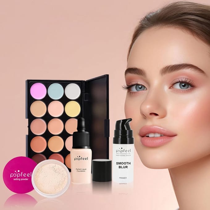 Make-up Set - Cosmetica Bundel - Dagelijkse Make-up - Complete Start Collectie - 22x18x11 cm