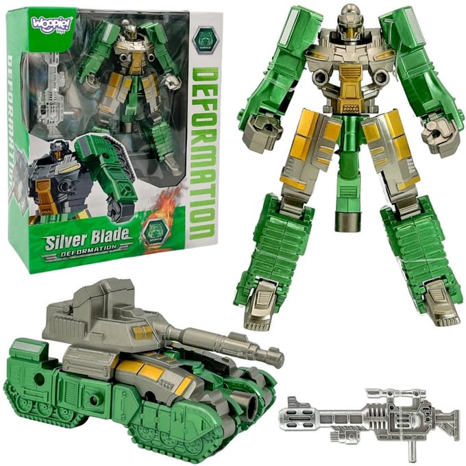 Woopie Transformerende robot Silver Blade 2in1-tank - UNI