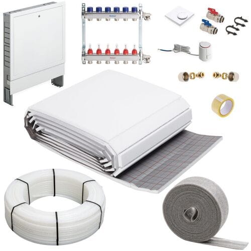 Megabad Profi Collection Underfloor heating tackers system complete set for an area up to 70 m² MBTS1EB70QM