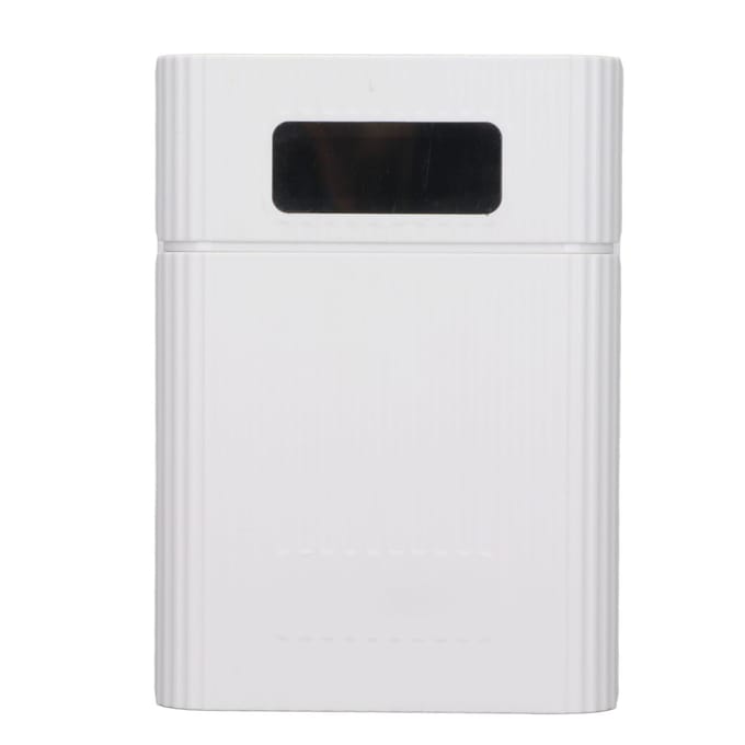 M09 4x18650 DIY Powerbank met Micro Input LED Display Soldeervrij Batterij Opslagdoos wit