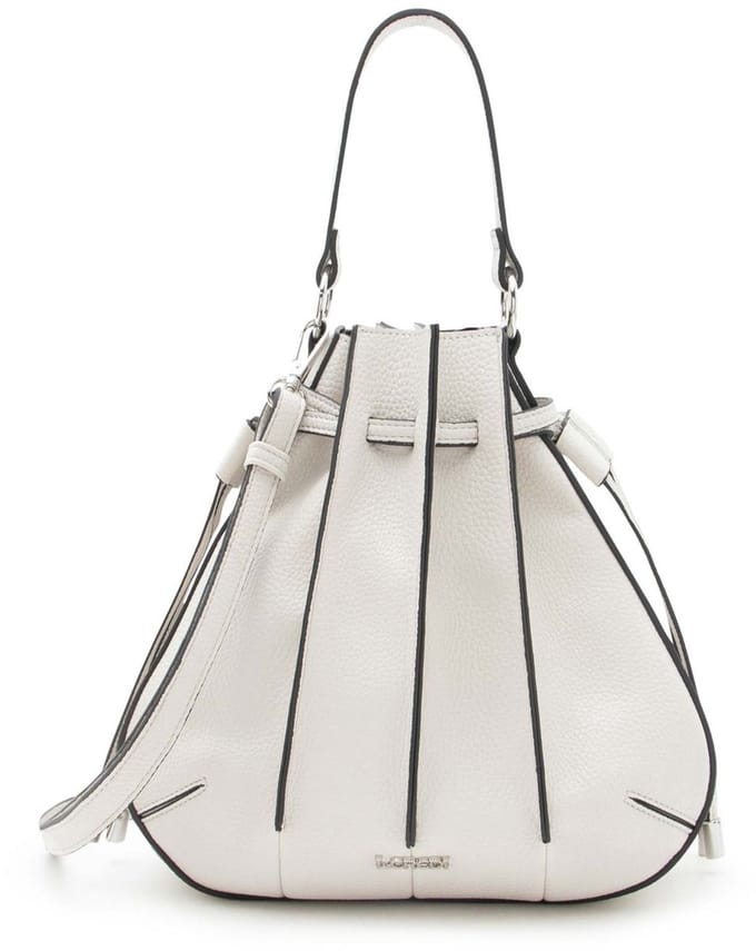 L.CREDI handtas schoudertas Rahmi Hobo Bag Light Gray crème