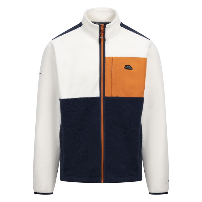 Trespass Heren Hamish AT200 Fleecejack (Gebroken Wit/Navy/Oranje)