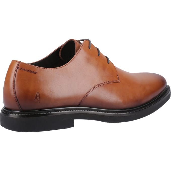 Hush Puppies Kye Leren Mannen Tan Veter Shoes