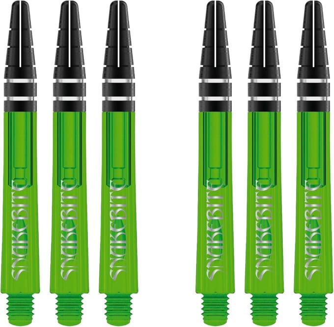Dartpijlen Stelen Nitrotech Medium Groen - 2 Sets (6 Stuks)
