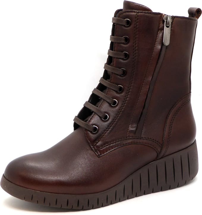 Marco Tozzi Dames Veterboot - 25235-362 Bruin - Maat 37