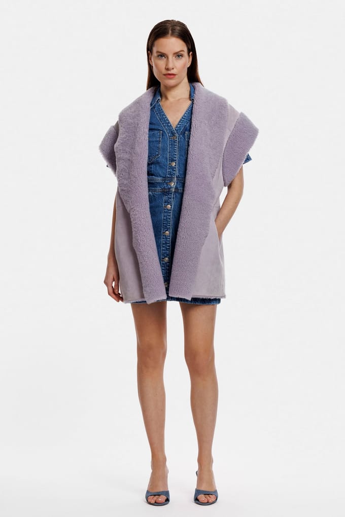 ALTER EGO Cheryl Jacket Lilac Größe: S | Kunstfell-Jacken Outlet | Damen | Violett
