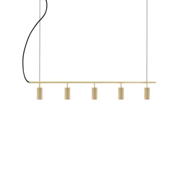 Globen Lighting hanglamp Hubble 5 messing lengte 130 cm 3-lamps